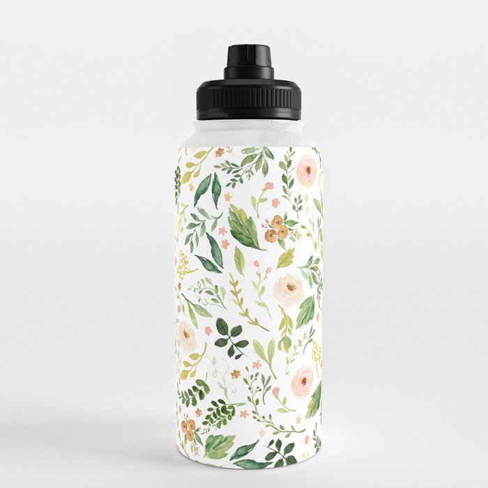  JUNZAN Water Bottle with Water Intake Flower Element