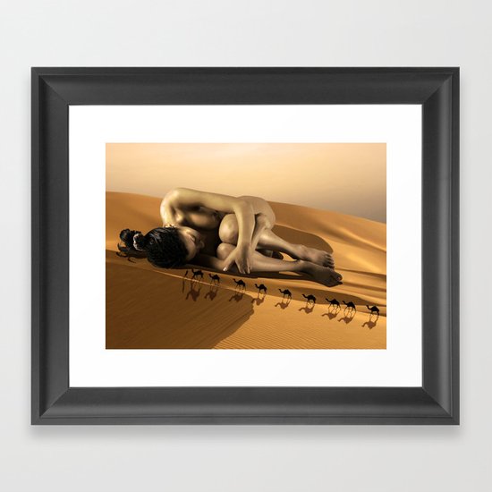 Pretend You Don't See Me Framed Art Print