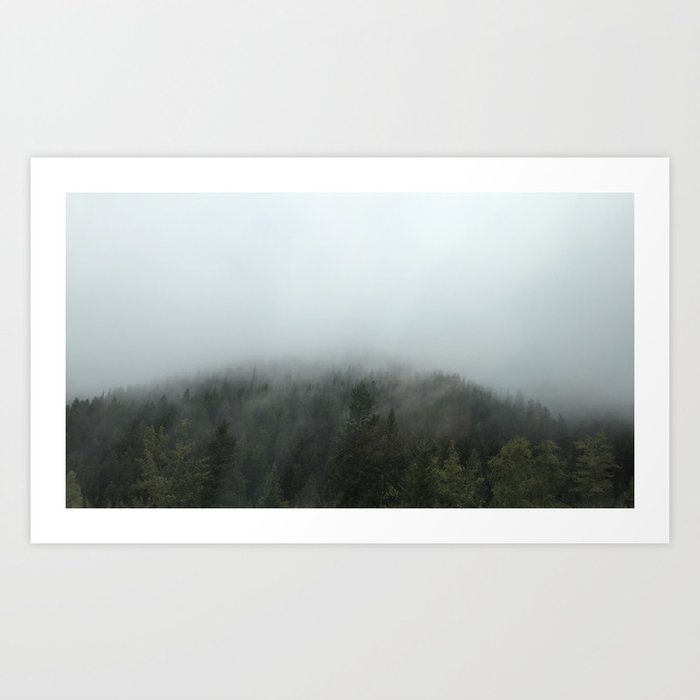 fog in Rocky Art Print