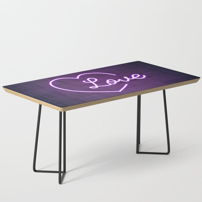 Neon LOVE Sign Coffee Table