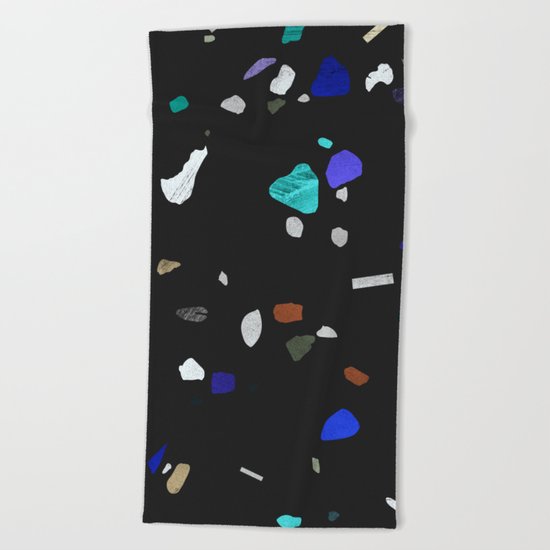 painted terrazzo 2 Beach Towel