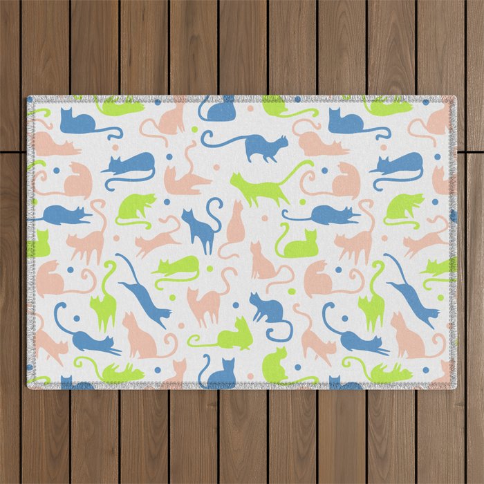 cats, cats and other cats Outdoor Rug