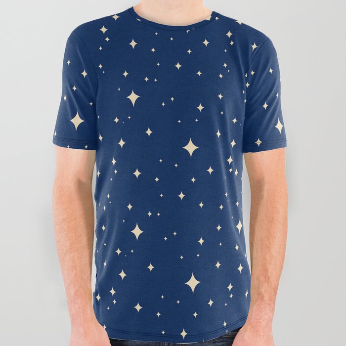 starburst night blue All Over Graphic Tee