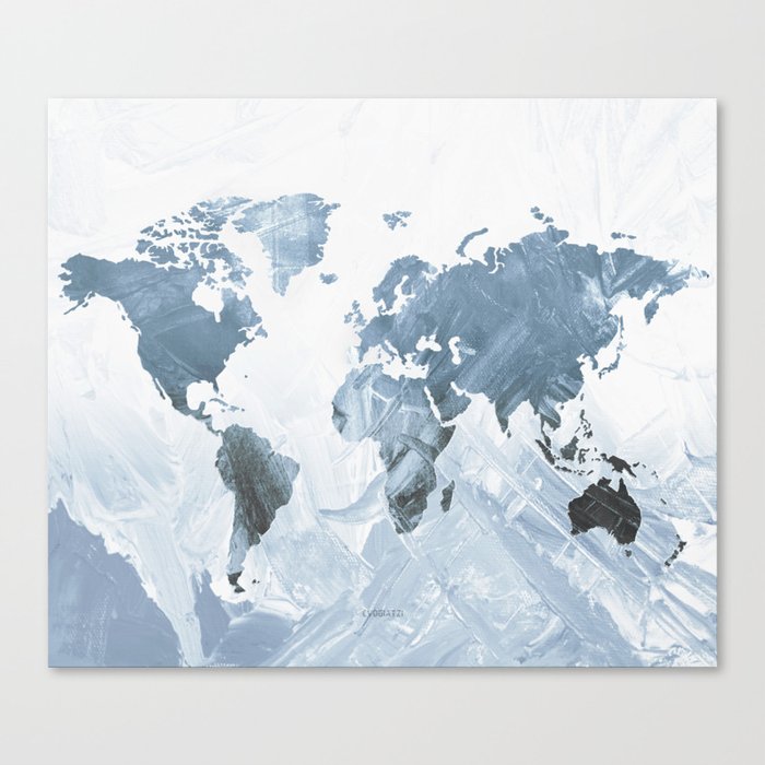 MAP-Worldwide I Canvas Print