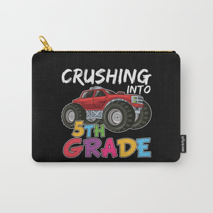Crushing Into 5th Grade Monster Truck Carry-All Pouch