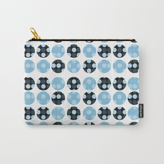 polka dots with blue colors Carry-All Pouch