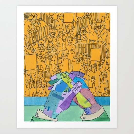 Blank signs & Percentages - US & THEM Art Print