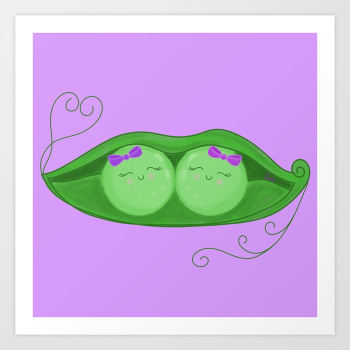 Two Peas in a Pod Art Print