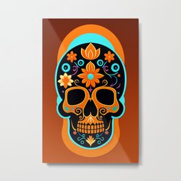 Calavera Skull 3 Metal Print