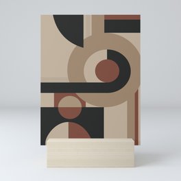 Geometric Pattern Neutral Mini Art Print