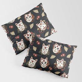 Kitsune Mood Masks Pillow Sham