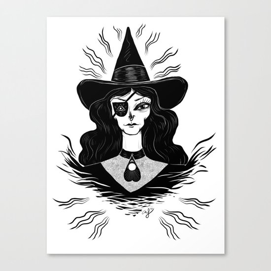 Spirit Dimension Witch Canvas Print