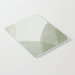 Geometric Abstract Painting Green Gouache Notebook