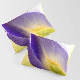 Lovely Purple Iris Flower Yellow Background #decor #society6 #buyart Pillow Sham