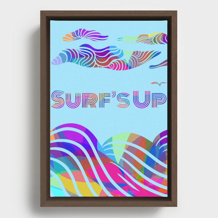 Surf’s Up Framed Canvas