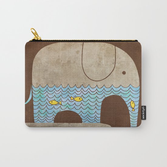 Thirsty Elephant - colour option Carry-All Pouch