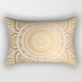 Gold Mandala 3 Rectangular Pillow
