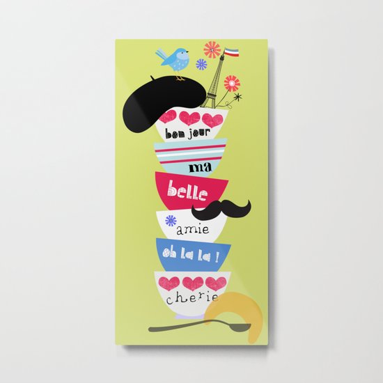 bon jour ma belle Metal Print