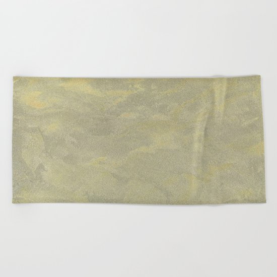Modern Masters Metallic Plaster - Aged Gold and Silver Fox - Custom Glam Beach Towel