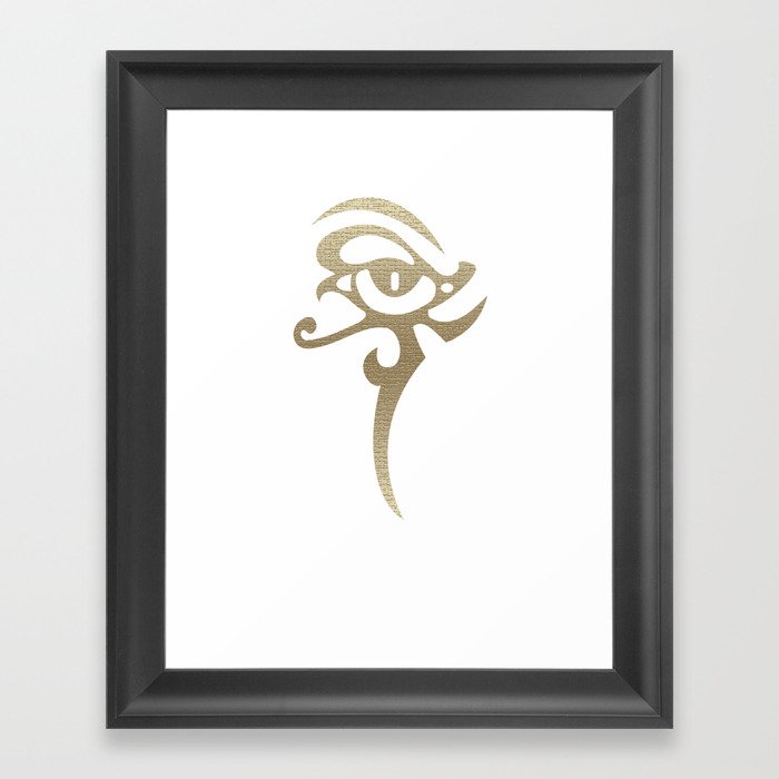 Eye of horus symbol Framed Art Print