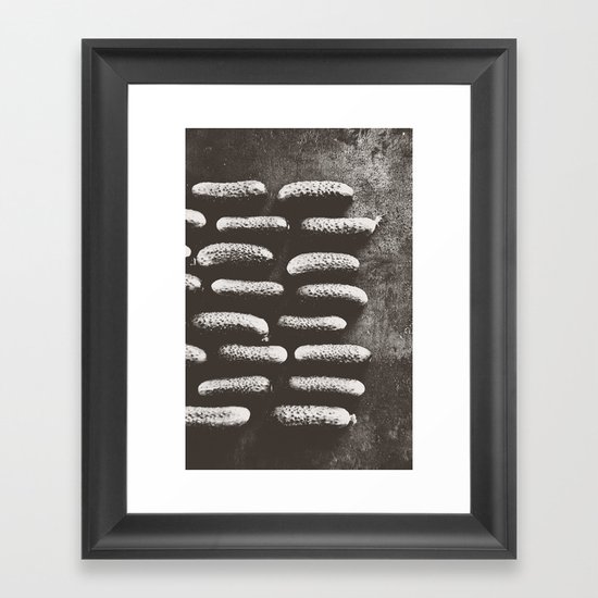cucumbers attack Framed Art Print