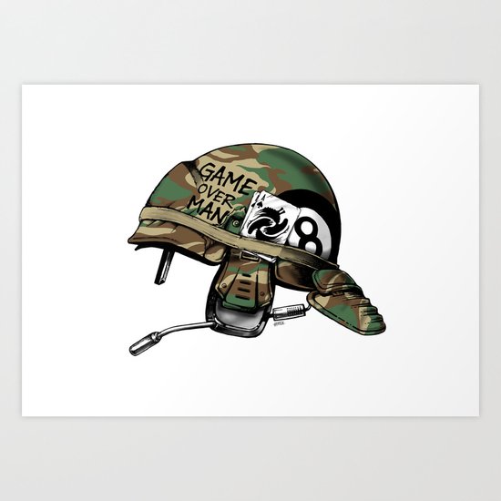 Game Over, Man! Art Print