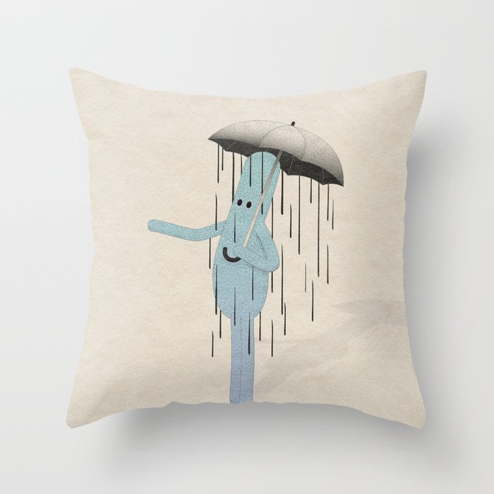 Raining oTo Throw Pillow