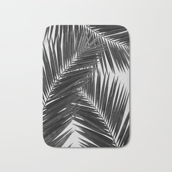 Palm Leaf Black & White III Bath Mat