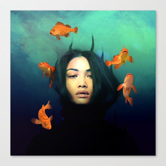 Oracle of Blue Canvas Print