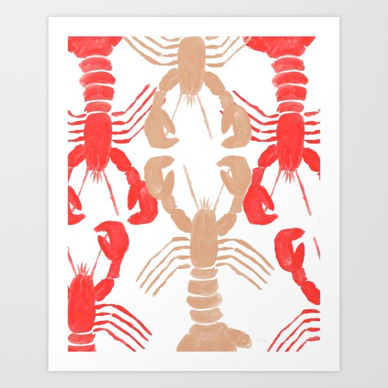 Lobster Print Art Print