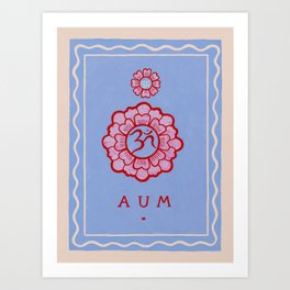 Aum Lotus Art Print