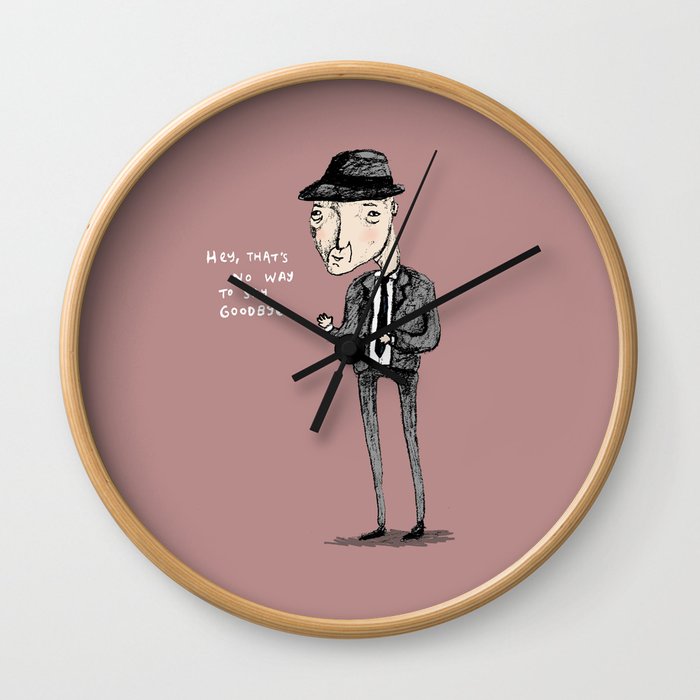 Leonard Cohen Wall Clock