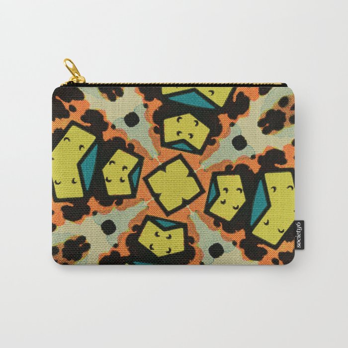 Comic Explosion Print Carry-All Pouch