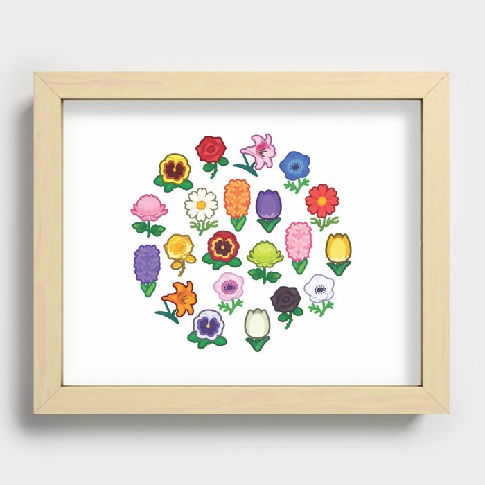 Flower Power Recessed Framed Print