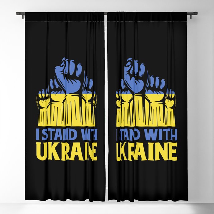I Stand With Ukraine Blackout Curtain