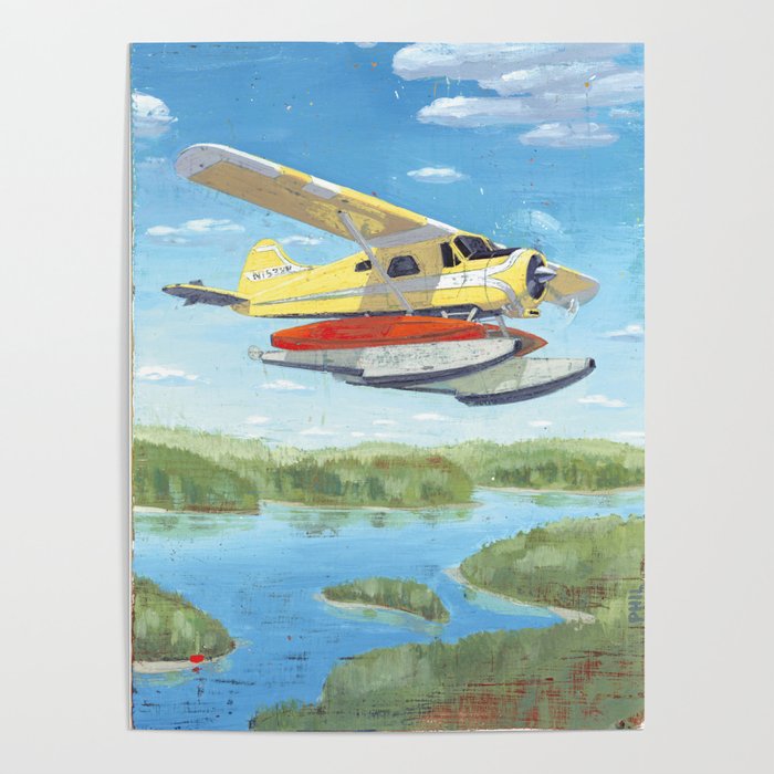 dehavilland beaver dhc-2 float plane Poster