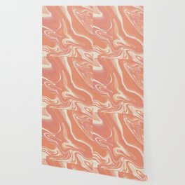 Milky orange liquify abstract Wallpaper