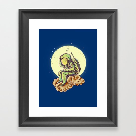 Why in the cloud Framed Art Print