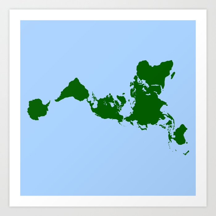 Dymaxion Map Art Print