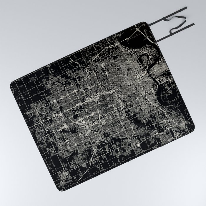 Omaha USA Map Picnic Blanket