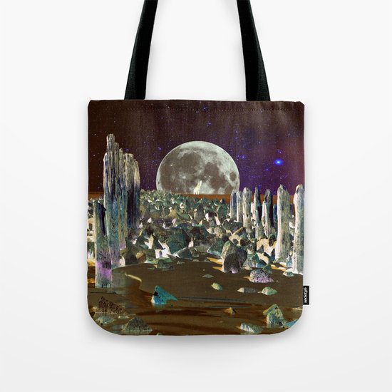 wolf moon nigth Tote Bag