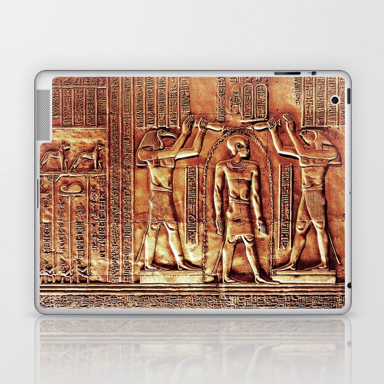 Egyptian Thoth Horus Hieroglyph Pyramid Laptop & iPad Skin