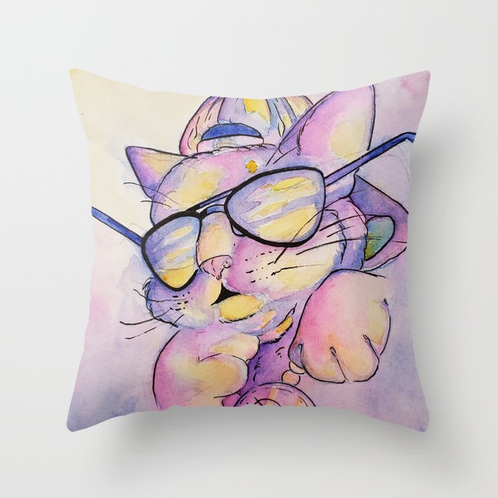 Fresh Prince of Meowaire Throw Pillow