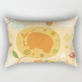 happy imagination Rectangular Pillow