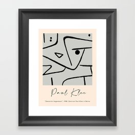 Modern poster Paul Klee - Zweierlei Augenmass, 1938. Framed Art Print