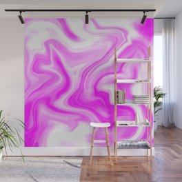 Purple White Wall Mural