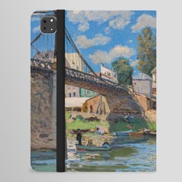 Alfred Sisley - The Bridge at Villeneuve-la-Garenne iPad Folio Case