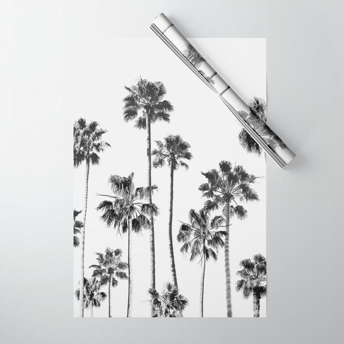 Black & White Palms 3 Wrapping Paper