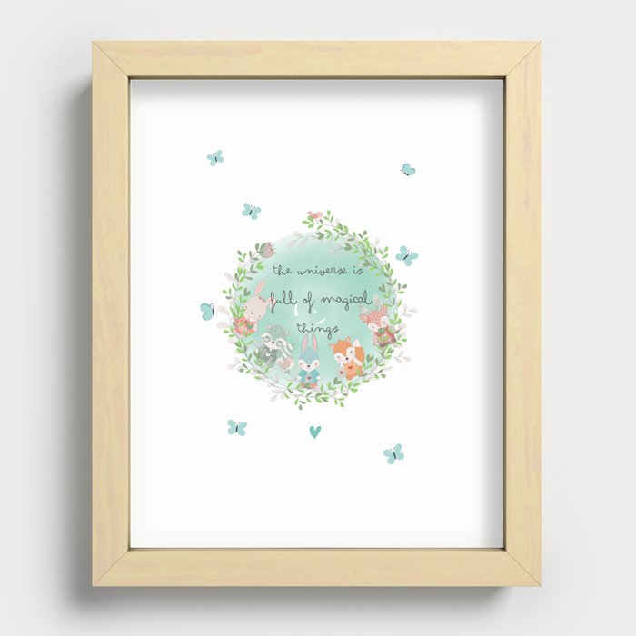 Once upon a time... Recessed Framed Print