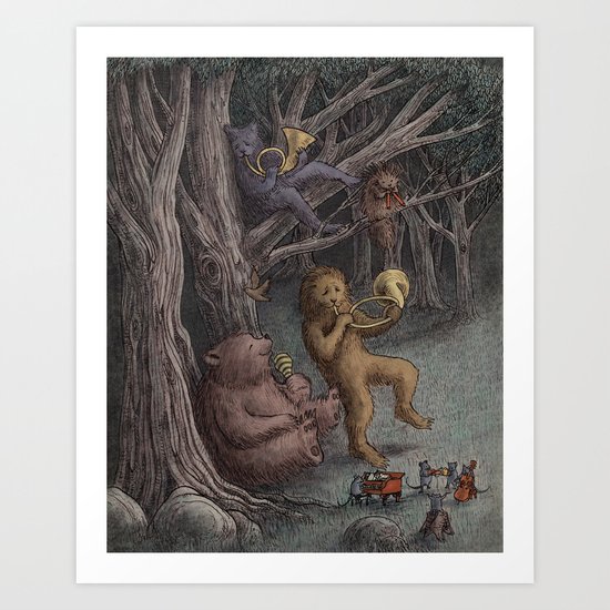 Forest Music Art Print